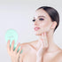 WOBSION LED Lighted Travel Makeup Mirror, 1x/10x Magnification, Compact and Portable, 3.5 inch Illuminated