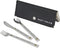 Godinger Diet Tools Weight Loss Portion Control Silverware, 3 Piece Set Spoon, Fork, Knife with Storage Case