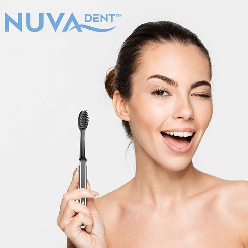 Charcoal Toothbrushes, Soft Activated Charcoal Toothbrush, Teeth Whitening, 6 pc for Adults & Kids