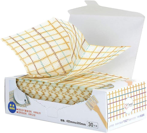Sionoiur Cleaning Towels Disposable Dish Cloths Nonstick Fiber Reusable Handy Wipes House Kitchen
