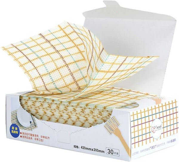 Sionoiur Cleaning Towels Disposable Dish Cloths Nonstick Fiber Reusable Handy Wipes House Kitchen