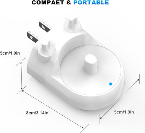 MeaeJoto io4/io5/io6, 8000/9000, 1000/2000/3000/5000, 3709/3728/3756 Charger for Oral-B Electric Toothbrush, Compatible