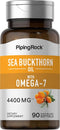 Piping Rock Sea Buckthorn Oil Capsules 4400mg | 90 Softgels | Gluten Free, Non-GMO Sea Buckthorn Berry Extract