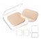 KOOBA 2pcs Square Makeup Sponges with 1 Travel Case, Beauty Face Primer Compact Powder Puff, Blender Sponge Replacement