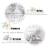 JAKAWIN Rhinestone Wedding Hair Pins Silver Bridal Crystal Jewelry Accessories for Women HP130 (Silver)