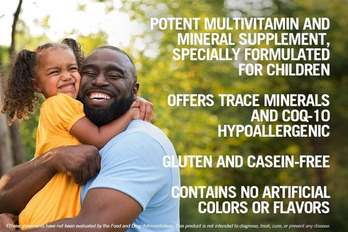 Kirkman Children's Multivitamin & Mineral - 120 Capsules with 5-MTHF, Hypoallergenic Broad Spectrum Supplement