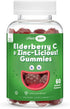 Elderberry Zinc Gummies, Organic Sambucus with Zinc and Vitamin C, Vegan Immune Support for Adults and Kids