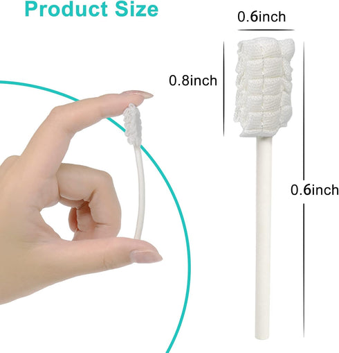 Baby Tongue Cleaner,Disposable Baby Mouth Cleaner, Soft Gauze Toohthbrush Newborn Oral Cleaning Stick Dental Care for 0-36 Month Baby (100)