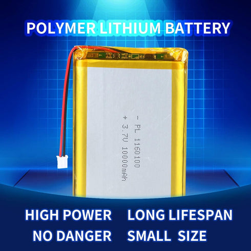 YTKavq 3.7V 10000mAh 1160100 2.0mm Lithium Polymer Ion Rechargeable Lipo Battery with PH Pitch Connector