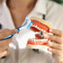 4PCS Denture Brush, Cleaner for Dental Devices, Mouth Guard, False Teeth, No-Slip Handle
