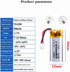 3.7V 701230 300mAh Lithium Polymer ion Battery Rechargeable Polymer Battery Pack with JST 2.0mm Connector