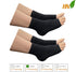 HealthyNees 15-20 mmHg (2 Ankle Compression Leg Foot Swelling Wide Open Toe Sleeve Pairs Black, S/M)