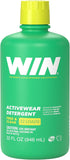 WIN Sports Detergent, Free and Clear (Green), 1-32 Ounce Bottle, Removes Odor from Workout Clothes