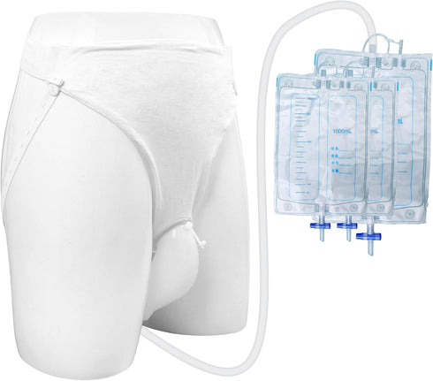 Wearable Urinal for Men , Ventilate Urine Collector, Reusable Urine Bag Collector,