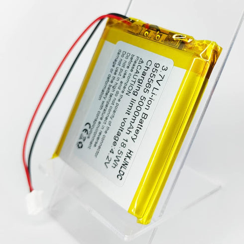 HXJNLDC 3.7V 5000mAh 955565 3.7-5V 2-Wire DC li-ion Lithium Ion Polymer Battery Replacement for DIY Electronic Products