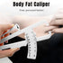 Body Fat Caliper with Body Fat Percentage Measure Chart for Accurately Measuring Body Fat (White)