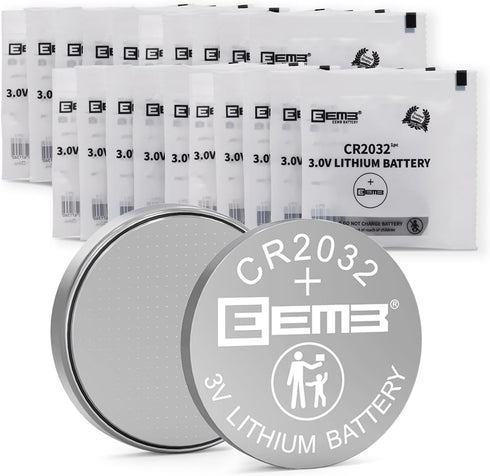 EEMB CR2032 Batteries 20-Pack - High Performance 3V Lithium Coin Cell Battery for Watches, Calculators, Key Fobs