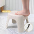 Rabihike 12.2x9.25x7.68 Inch, Plastic Step Stool, Heavy-Duty ABS Bathroom Shower Stool, Non-Slip Bath Seat with Rubber