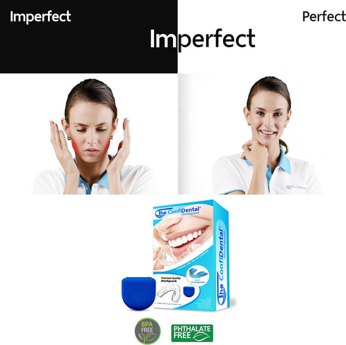 Pack of 4 Moldable Mouth Guard for Teeth Grinding, 2 Regular and 2 Heavy Duty Guard