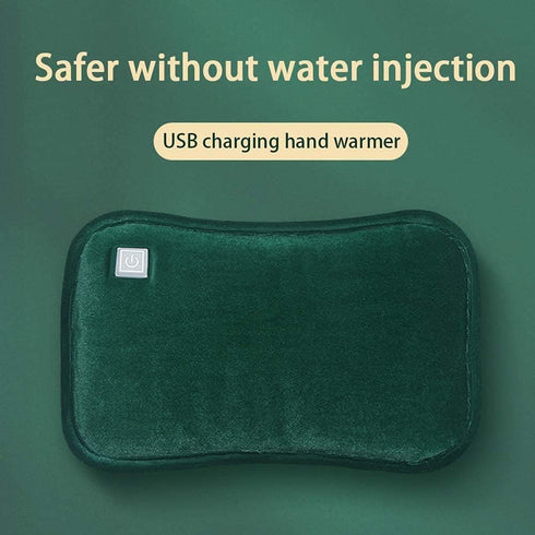 TINAYAUE Rechargeable Hot Water Bottle Portable Electric USB Hot Water Bag with Plush Cover Winter Hand & Feet Warmer