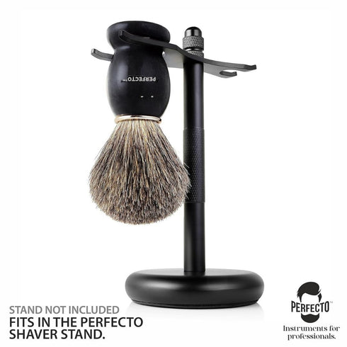 Perfecto Synthetic Bristles Shaving Brush for Men, Engineered for the Best Shave, Barbers Accessories, Gift For Him