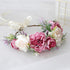 Vivivalue Women Flower Crown, Girl Flower Headband, Floral Headpiece Halo for Wedding Party Photos