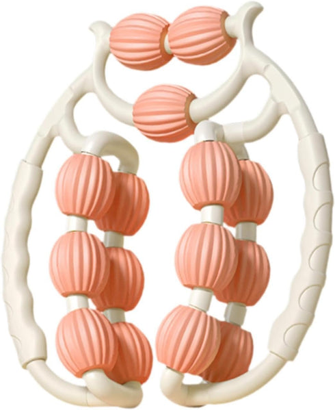 kowaku 20 Elbow (15Wheels-Orange) Massage Roller Relax Roller Wheels, Cellulite Roller Muscle Relaxer Circular Leg