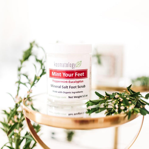 Mint Your Feet Mineral Foot Scrub, Peppermint Eucalyptus Exfoliating Scrub, 5.5 oz