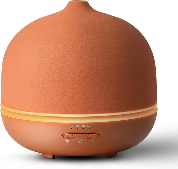 Stone Diffusers for Essential Oils Large Room,500ml Handmade Ceramic Diffuser with 4