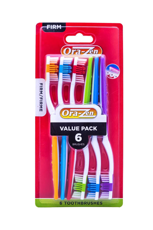 Firm Adult Toothbrush Set, 6pcs Each