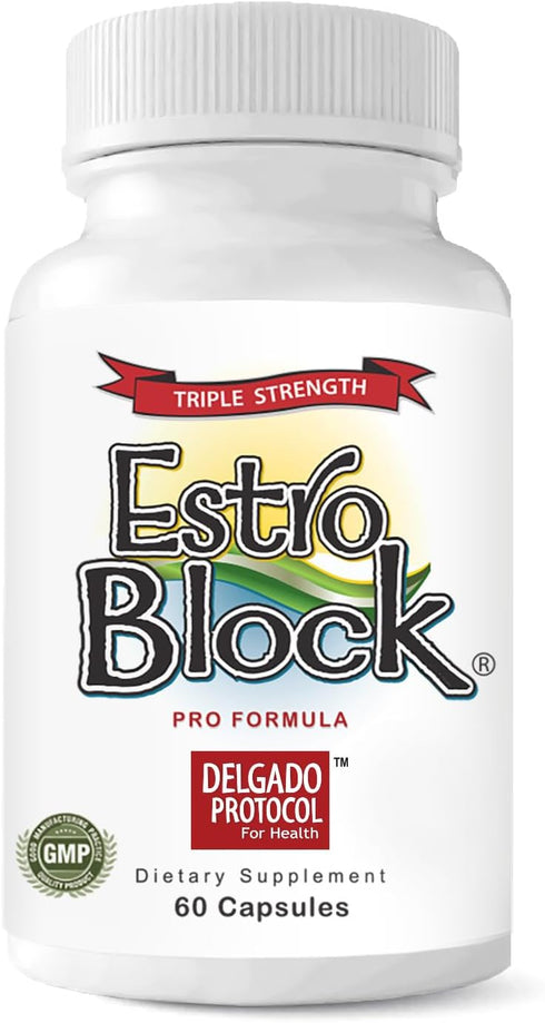 Estroblock PRO Triple Strength - 60 Capsules, DIM & Indole 3-Carbinol for Hormonal Balance, Acne