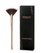 Fan Makeup Brush for Highlighter, Blush, Flutty & Powder Cosmetic Tool with Long Handle & Anti-Champagne Gold Brush
