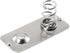 20 PCS Metal AA Batteries Spring Contact Plate Terminal, Silver Battery 29mmx12mm