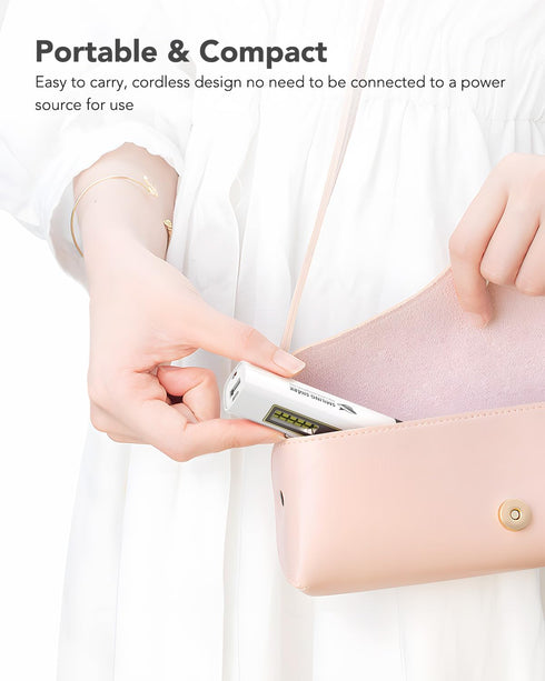 Smiling Shark Gel Nail Light, Handheld UV Nail Light, Mini Portable Cordless USB Power Bank for Fast Curing & Manicure