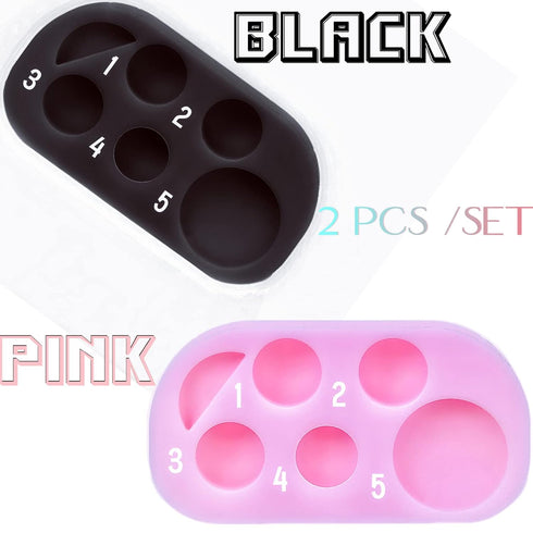 Lash Lift Brow Lamination Palette, DIY Eyelash Eyebrow Lifting Tray for Home Salon Use - 1000 Applications, Pink Black