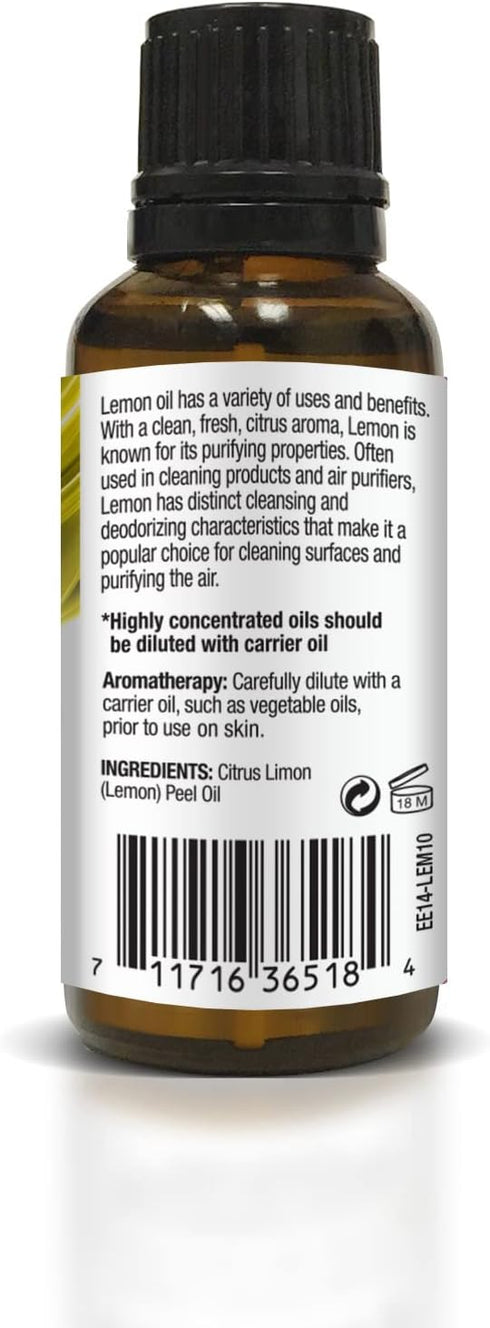 Ethereal Nature 100% Pure Lemon Oil, 1.01 Fluid Ounce