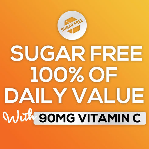 Sugar Free Vitamin C Gummies - 120 Count, Immune Support & Antioxidant Supplement, Vegan, Raspberry Flavor
