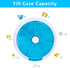 INVODA Weekly Pill Organizer, 7 Day Pill Dispenser with Push Button Rotate, 3 Times Medicine Planner (Blue+Bag)