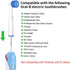 Sensitive Gum Care Replacement Brush Heads Refill, Soft Bristles for Gentle Care, Compatible with Oral B Braun Electric