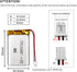 EEMB 3.7V 2000mAh Lithium Polymer Battery Pack 103454 Lipo with Wire JST Connector for Wireless Devices - Confirm
