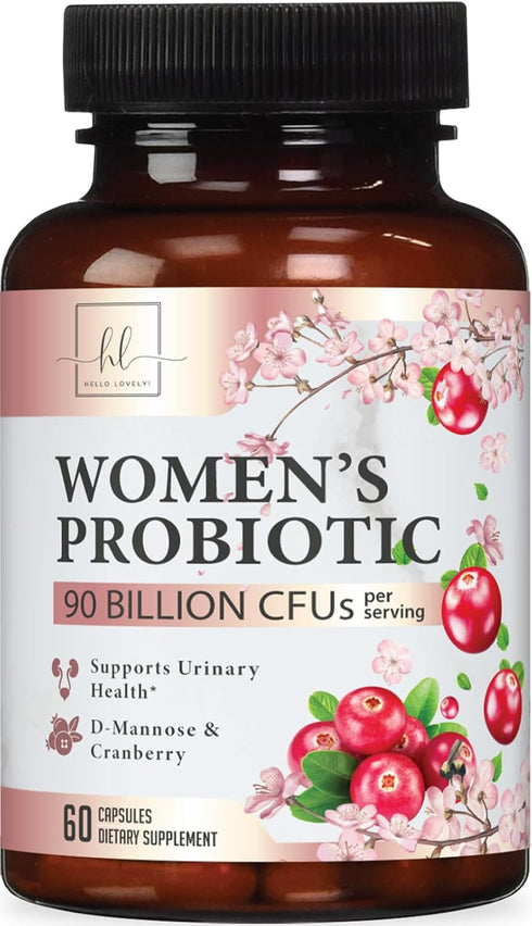 Probiotics for Women with Prebiotics, 90 Billion CFU & 16 Strains, 60 Capsules for Digestive, Vaginal & Immune Health