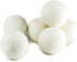(Upgraded) SnugPad XL Size Wool Dryer Balls - 100% Organic New Zealand Wool, Baby Safe & Hypoallergenic, 6 Count