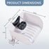 Nolasalon Portable Shampoo Basin for Kids, Baby, Children,Tear Free Hair Washing Basin Tray at Home(White)