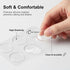 VASANA 36PCS Round Shape Soft Silicone Gel Adhesive Heel Grips Pads Liner Anti Slip Non-Slip Stickers Anti-wear Insole