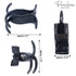 Parcelona French Small Three Teeth Pony Fish Style Hair Claw Clip Clamp, Strong Grip, Tortoise Shell and Black