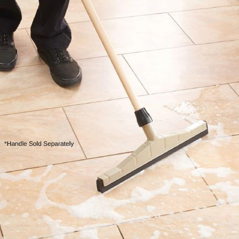 Soro Essentials 18 Commerical - Double Foam Blade Floor Squeegee Head Plastic- Lightweight Floor Scrubber Floor