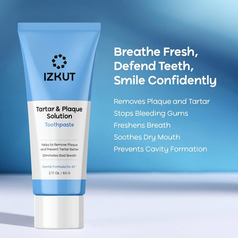 Plaque & Tartar Remover Toothpaste for Teeth: Removes Plaque & Controls Tartar Build-up - Long-Lasting Fresh Breath
