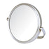 Model's Choice Two-Sided Tabletop Makeup Mirror - 5X Magnification & Swivel Design, Portable 5.5-Inch Diameter, Nickel