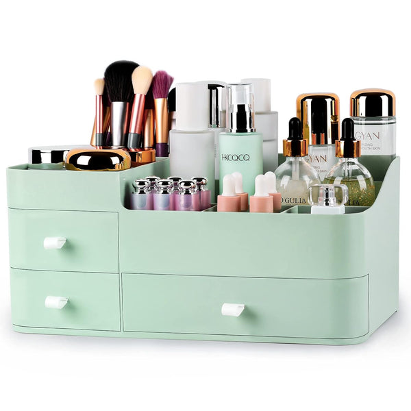 ONXE Makeup Organizer with Drawers, Large Capacity Countertop Organizer for Vanity, Bathroom and Bedroom Desk Cosmetics