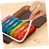 MALUGOGO 7-Day Weekly Pill Organizer Box, Multi-Grid Portable Medicine Case with Colorful Compartments and Reminder